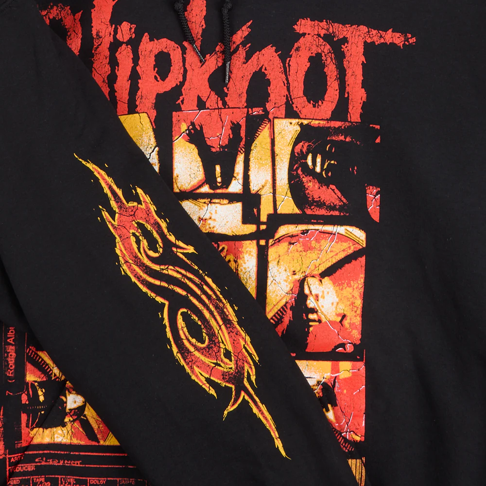 9 Square Pullover Hoodie (Black) - Image 4