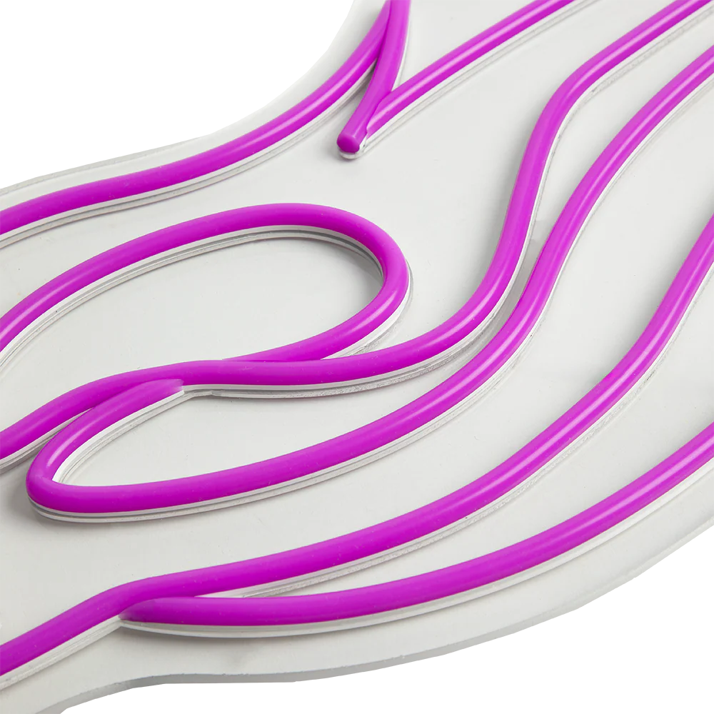 Tribal S Purple LED Sign - Image 3